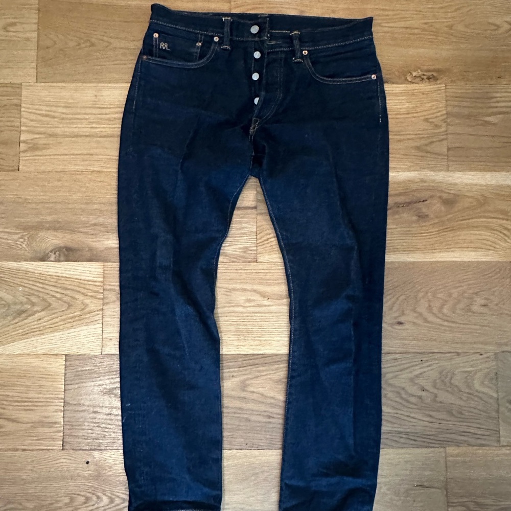 Double RL RRL slim for Selvedge Denim. 32/30